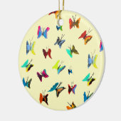 Farbige Schmetterlinge Keramik Ornament (Links)