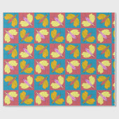 Farbige Schmetterlinge nahtlos Geschenkpapier (Flach)