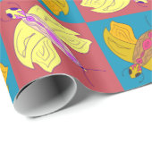 Farbige Schmetterlinge nahtlos Geschenkpapier (Rolleneckpunkt)