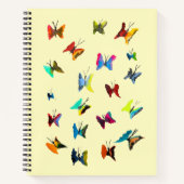Farbige Schmetterlinge Notizblock (Vorderseite)
