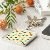 Farbige Schmetterlinge Schlüsselanhänger (Seite)