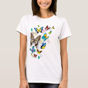 farbige Schmetterlinge T-Shirt