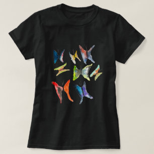 Farbige Schmetterlinge T - Shirt