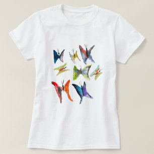 Farbige Schmetterlinge T - Shirt