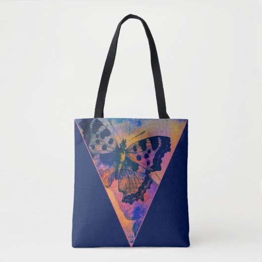 Farbige Schmetterlinge Tasche (Vorderseite)