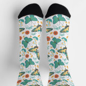 Farbige Schmetterlinge und Blume Socken (Oben)