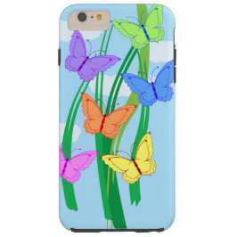 Farbige Schmetterlinge und Himmel Case-Mate iPhone Hülle