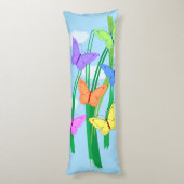 Farbige Schmetterlinge und Himmel Seitenschläferkissen (Rückseite (Vertikal))