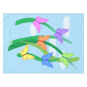 Farbige Schmetterlinge und Himmel Tischdecke (Vorderseite (Horizontal))