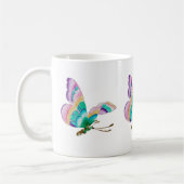 Farbige Schmetterlingsdarstellung Kaffeetasse (Links)