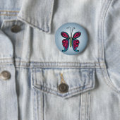 Farbige Schmetterlingsillustration Button (Beispiel)