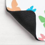 Farbige Schmetterlingskunst Mousepad (Ecke)