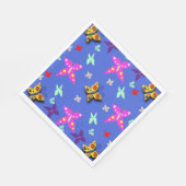 Farbige Schmetterlingspapier-Teller Serviette (Ecke)
