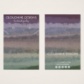 Farbige Schmuckkarte für die Ohrring-Kette (Vorne & Hinten)