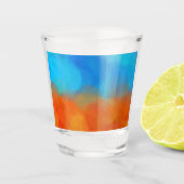 Farbige Schnapsglas (Vorderseite)