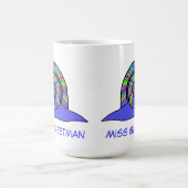 Farbige Schnecke Niedlich mehrfarbiger Name der Ti Kaffeetasse (Mittel)