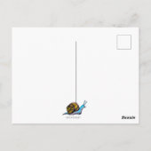 farbige Schnecke Postkarte (Rückseite)