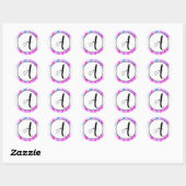 Farbige Schneeanfänglichkeit - Circle Sticker (Blatt)