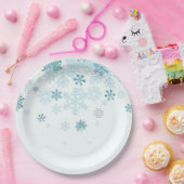 Farbige Schneeseen Pappteller (Party)