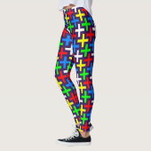 Farbige Schnittmuster Leggings (Links)