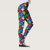 Farbige Schnittmuster Leggings (Rechts)