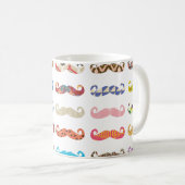 Farbige Schnurrbärte Kaffeetasse (VorderseiteRechts)