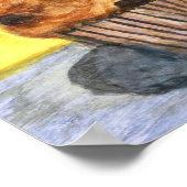 Farbige Schokolade Chip Muffin Canvas Print Poster (Ecke)