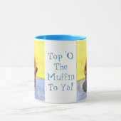 Farbige Schokolade Chip Muffin Keramik Tasse (Zentrum)