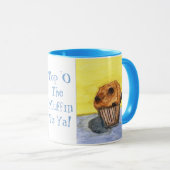 Farbige Schokolade Chip Muffin Keramik Tasse (VorderseiteRechts)