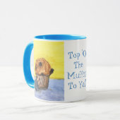 Farbige Schokolade Chip Muffin Keramik Tasse (Vorderseite Links)