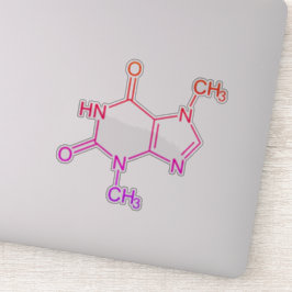 Farbige Schokolade Theobromine Molecule Aufkleber