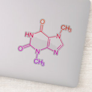 Farbige Schokolade Theobromine Molecule Aufkleber
