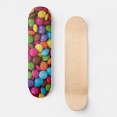 Farbige Schokoladenschaltflächen Skateboard (Vorderseite)
