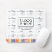 Farbige Schul-Logo 2027 Kalender-Mauspad Mousepad (Mit Mouse)