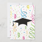 Farbige Schulungspartei Save the Date Karte (Rückseite)