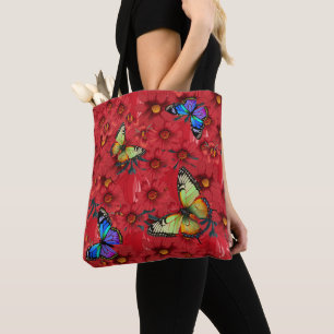 Farbige Schwalbenschwanz-Schmetterlinge Benutzerde Tasche