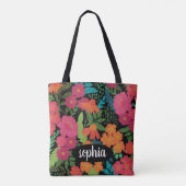 Farbige schwarze Monogramm-Bezeichnung Tasche (Rückseite)