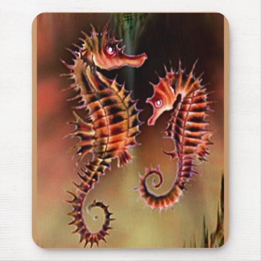 Farbige Seepferde Mousepad (Vorne)