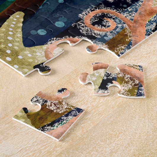 Farbige Seepferde Puzzle (Seite)