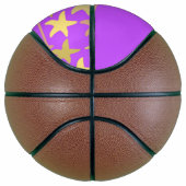 Farbige Seesterne auf lila Basketball (Rechts)