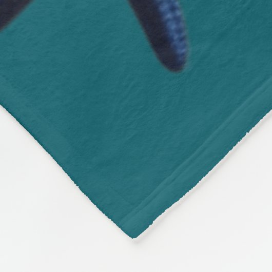 Farbige Seesterne Fleecedecke (Ecke)