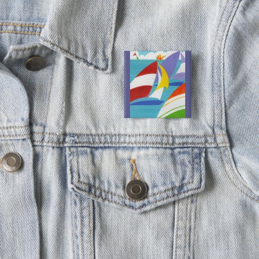 Farbige Segelboote Button (Beispiel)