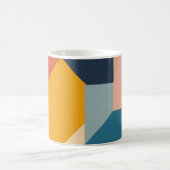 Farbige Segmente Kaffeetasse (Mittel)