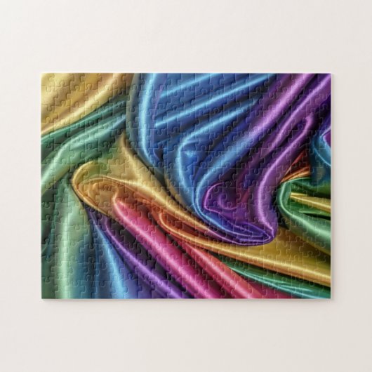 Farbige Seide - Puzzle (Horizontal)