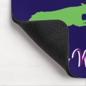 Farbige Seidene Windhounds Mousepad (Ecke)