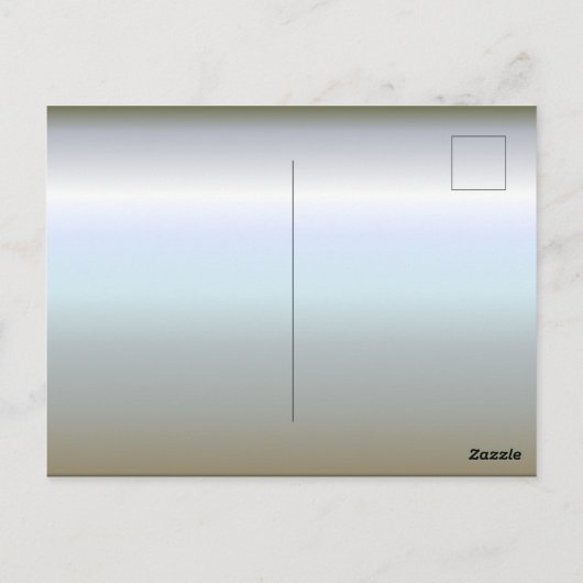 Farbige Seifenblasen Flocken Postkarte (Rückseite)