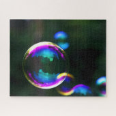 Farbige Seifenblasen Flocken Puzzle (Horizontal)