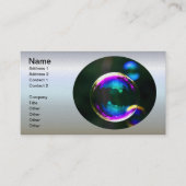 Farbige Seifenblasen Flocken Visitenkarte (Vorderseite)