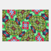 Farbige Seifenmuster Blume Geschenkpapier Set (Vorderseite 2)