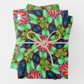 Farbige Seifenmuster Blume Geschenkpapier Set (Beispiel)